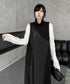 Black Mesh Layered Skirt